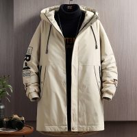 YUANSU2020秋冬新款男士中长款棉衣加厚青少年保暖外套潮流时尚外衣棉袄棉衣