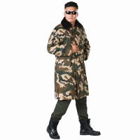 YUANSU迷彩棉大衣男冬季加绒加厚长款棉大衣防寒劳保棉袄棉服棉衣中长款棉衣