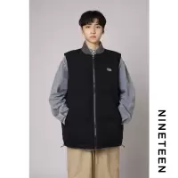YUANSU十九秋/ 2020冬季新款立领棉衣马甲背心加厚港风宽松学生男女潮棉衣