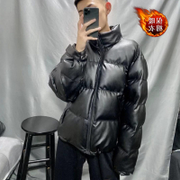 YUANSUpu皮质面包服男士棉衣2020年冬季社会小伙新款潮外套短款加厚棉袄棉衣