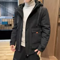 YUANSU冬季男士加厚保暖短款棉衣韩版潮流帅气棉服青年男装棉袄学生外套棉衣