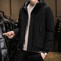 YUANSU棉衣男士外套2020新款潮流加厚帅气棉袄冬季潮牌青年短款羽绒棉服棉衣