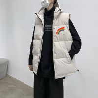 YUANSU秋冬季羽绒棉马甲男士韩版潮流无袖棉衣冬装马夹潮牌学生帅气外套棉衣