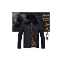 YUANSU中老年棉衣男士棉袄加绒加厚冬季外套爸爸男装棉服老人衣服男爷爷棉衣