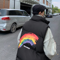 YUANSU马甲男秋冬羽绒棉服韩版潮流坎肩宽松冬季棉衣服加厚外穿马夹外套棉衣