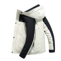 YUANSU棉服男秋冬季加绒保暧工装羔棉袄外套中年户外防风大码棉衣