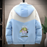 YUANSU冬季外套男2020新款棉衣韩版潮流学生皮卡丘潮牌羽绒棉服短款棉袄棉衣