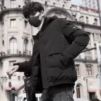 YUANSU男士冬季外套2020新款棉衣韩版潮流学生男装秋冬羽绒棉服短款棉袄棉衣