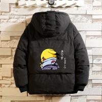 YUANSU冬季动漫加厚加绒棉衣男士大码宽松羽绒棉服胖子保暖面包服外套潮棉衣