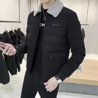 YUANSU棉衣男士冬季韩版潮流羊羔毛领羽绒棉服保暖外套修身加厚帅气棉袄棉衣