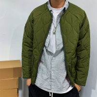 YUANSU秋冬日系复古工装夹棉外套男女潮牌阿美咔叽军事风葫芦纹宽松棉衣棉衣