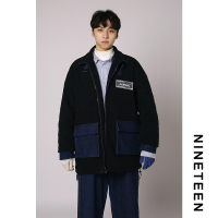 YUANSU十九秋/ 2020冬季新款立领棉衣加厚羊羔毛外套宽松学生男女情侣潮棉衣