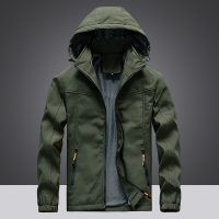 YUANSU户外防水男秋冬2020年新款徒步运动外套男士登山服软壳风衣风衣