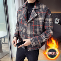 YUANSU外套男秋冬2020年新款男士夹克秋装上衣韩版潮流短款加厚毛呢风衣风衣