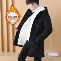 YUANSU男生14中长款风衣外套16岁男孩子12初中高中学生加厚13大童秋冬装风衣