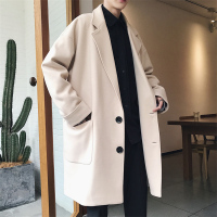 YUANSU毛呢大衣男中长款冬季韩版潮流大翻领呢子外套男士风衣2020年新款风衣