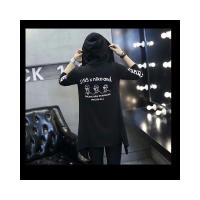 YUANSU秋季风衣男宽松韩版中长款高中学生大学生帅气披风bf风外套非主流风衣