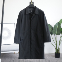 YUANSU性价比暴表!激光切割!无缝压胶!男士翻领休闲中长款风衣外套潮风衣