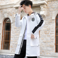 YUANSU很仙的风衣男大衣中长款韩版宽松青少年初中高中学生潮流帅气外套风衣