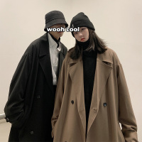 YUANSU风衣男中长款韩版宽松潮牌毛呢大衣冬季新款休闲时尚潮流呢子外套风衣