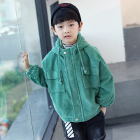 YUANSU男童秋装外套2019新款中大童男孩棉衣韩版加厚儿童冬装帅气风衣潮风衣