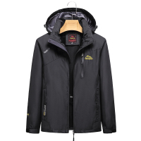 YUANSU秋季中年男士夹克休闲加绒男秋冬中老年人爸爸外套春秋风衣风衣