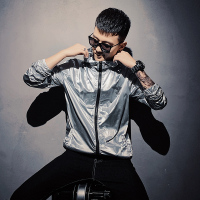 YUANSU炸街外套男社会精神小伙夹克网红抖音同款风衣驴家时尚帅气长袖潮风衣