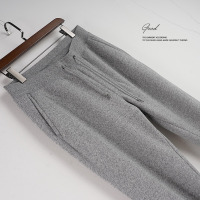 YUANSU加绒加厚运动裤男宽松冬季大码休闲束脚长裤子男秋冬款羊羔绒卫裤休闲裤