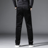 YUANSU男士休闲裤灯芯绒宽松直筒条绒秋冬款长裤子韩版灯草绒男裤子休闲裤