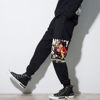 YUANSU海贼王动漫加大码运动裤休闲长裤男9分裤子潮牌嘻哈宽松小脚卫裤休闲裤