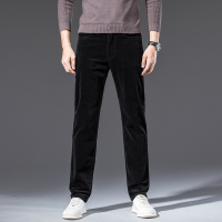 YUANSU秋冬款弹力男士休闲裤修身直筒灯芯绒裤子男潮流百搭秋季条绒长裤休闲裤
