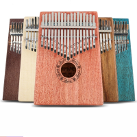 拇指琴17音卡林巴琴kalimba10音手指琴拇指钢琴便携式初学者乐器17音单板金丝 17音单板云杉木（原木色）电箱款