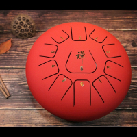 空灵鼓13音琴忘忧鼓儿童初学者手碟十二寸钢舌鼓禅音鼓色空鼓铜乐 十寸十一音颜色备注