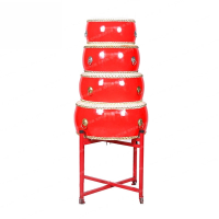 121416182024寸牛皮鼓堂鼓成人儿童舞蹈鼓教师上课节奏红鼓 14寸龙鼓+鼓棒+鼓架