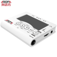 阿诺玛(AROMA)管乐专用调音器萨克斯单簧管长笛小号校音器定音节拍器 [黑色款]管乐专用+电池+拾音线+[哨片盒]