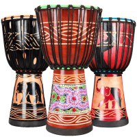 羊皮非洲鼓儿童幼儿园初学者丽江手鼓云南专业乐器81012寸 [小12]拍下备注