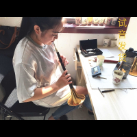 唢呐乐器全套初学者成人专业演奏乌木D调降B调民间喇叭乐器 优选乌木小F调+3个哨+唢呐包