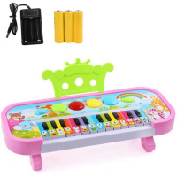 儿童早教电子琴炎宝宝钢琴小音乐0-1-3岁男孩女孩婴儿玩具 糖果动物随机颜色充电器充电电池