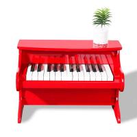 儿童钢琴木质炎可弹奏音乐小孩电子琴初学者启蒙早教玩具男女孩 红色