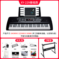 电子琴炎成人初学者入多功能61键儿童家用专业幼师教学 [专业基础版]229琴+厚琴架+礼包