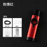 天鹅(Tian E)金属卡祖笛竹笛专业演奏KAZOO初学儿童简单伴奏乐器_热情红豪华赠品
