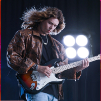 炎黄电吉他套装专业级ST单摇系列摇滚入门初学者学生带音响