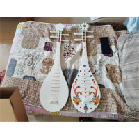 炎黄舞蹈专用仿真琵琶儿童成人飞天舞敦煌舞琵琶道具舞台演出道具琵琶_80cm白色双凤