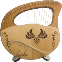 易响天开竖琴16弦19弦古典原神风元素简单易学小众里拉琴乐器_24弦风之琴原木礼包