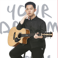 炎黄吉他V12民谣初学者男女生专用36寸面单板s25