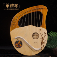易响天开19弦莱雅琴初学者小竖琴里拉琴lyre琴箜篌简单易学的小众乐器女生_21弦彩色花