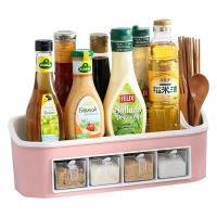 厨房置物架刀架调味瓶调料架子多功能用品家用大全筷子调料收纳盒