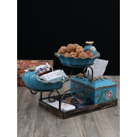 创意多层水果盘客厅茶几装饰摆件坚果零食盘钥匙遥控器收纳架托盘