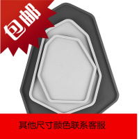 水泥盘北欧家用现代托盘ins茶水杯果花盆异形首饰收纳托盘