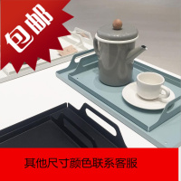 韩风家居装饰北欧托盘餐盘置物盘ins风托盘马卡龙色几何形收纳盘